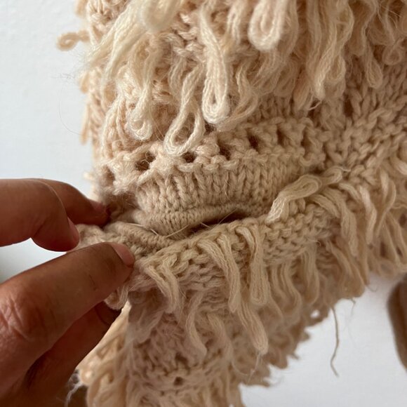 Sundance Ivory Natural Wonders Cardigan Boho Wool/ Alpalca Blend - Picture 3 of 10